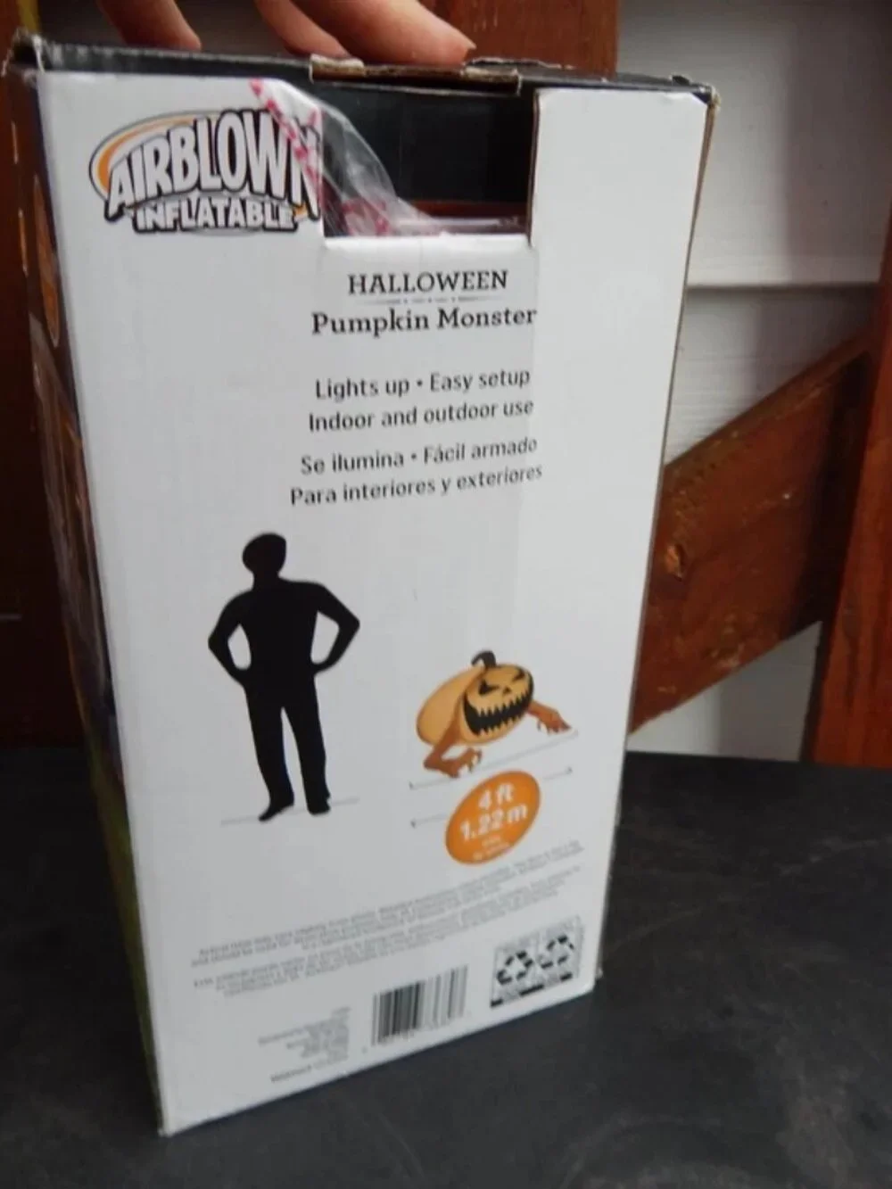 Gemmy Airblown Inflatable Halloween Giant Pumpkin Monster 4ft GROUND BREAKER ***